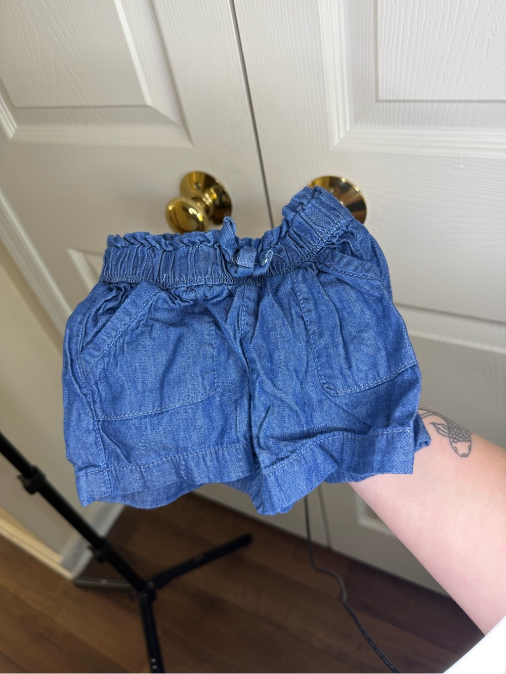 Garanimals Denim Paperbag Waist Blue Shorts